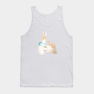 Mother Rabbit and 3 little rabbits Beatrix Potter Tank Top